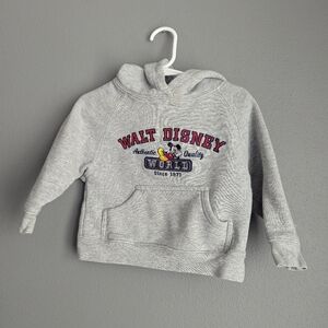 Walt Disney world gray hooded sweatshirt kids size XXS Mickey mouse